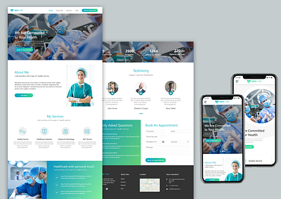 Health website - Mockup web mockup