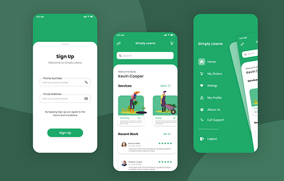 Mobile Application - Mockup ui
