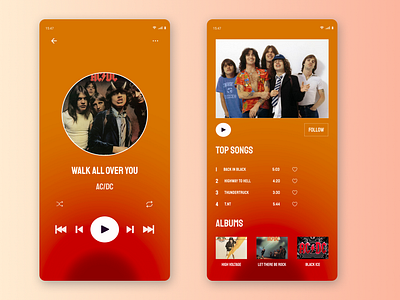 Music Player app branding dailyui dailyuichallenge design illustration logo mockup ui ux