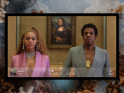Music Player - Service Design Club's UI Marathon (Challenge 13) argentina art beyonce challenge daily ui dailyui design ui uiux user interface