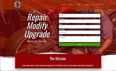 Certified Tony's Personal Site ( motorcycle services page) adobexd branding design elementor hollywood illustration los angeles losangeles motorcycles servicespage ui ux webdesign wordpress