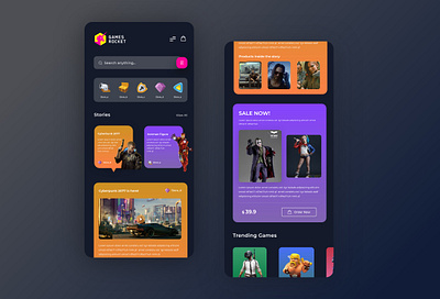 Game Application ui