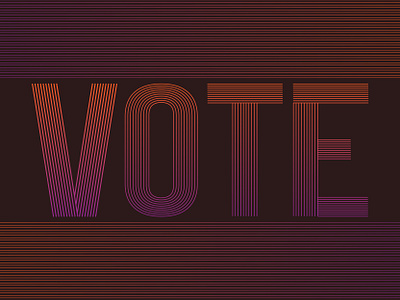 Vote Day 10 design illustration lettering vote