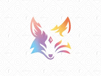 The Fox of Wisdom Logo ajna animal bindi branding chakra esports face for sale fox gaming head indian knowledge logo mystical spiritual sport third eye wisdom wise