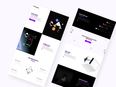 Crypo Wallet Landing Page ach ada bitcoin branding crypto design dwolla eth ethereum fintech illustration logo product design robinhood