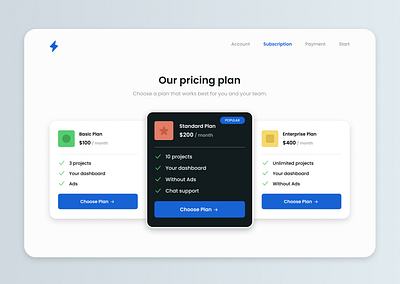 Maratón UI - Pricing 2d app challenge dailyui design graphic design pricing product design ui ux web design