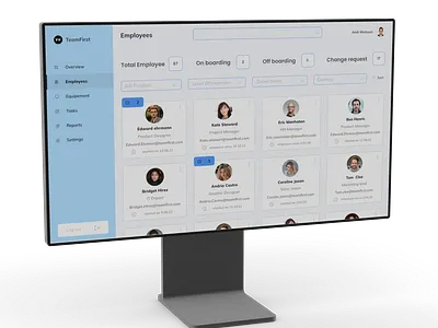 Remote Employee Onboarding employee database employee profile figma hr software onboarding onboarding software ui uiux user profile uxdesign