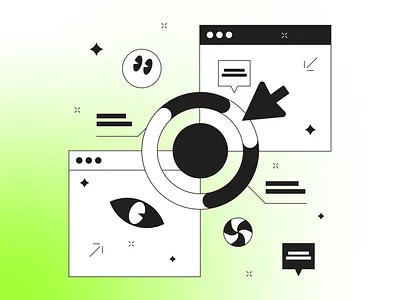 Pie chart charts dashboard design free freebie illustration interface kapustin lienar loading mascot monochrome outline pie chart resources set vector