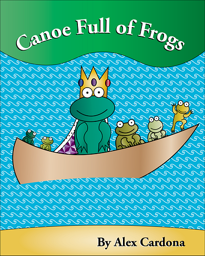 Canoe Full of Frogs author childrens book frogs graphic design illustration self published
