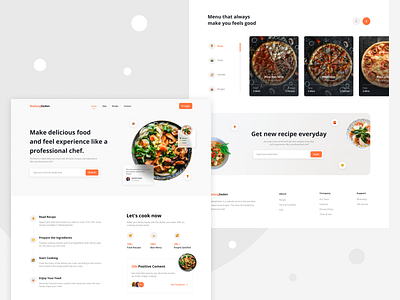 MadangGeden - Food Recipe Website 🍕 app design design design app food food website foodwebsite illustration mobile app recipe recipe website ui uidesign uiux ux uxdesign web design webdesign website