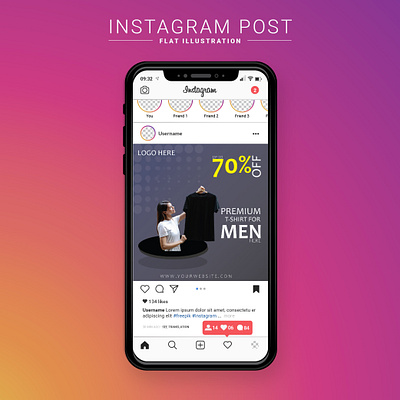 Social Media Post branding graphic design ui