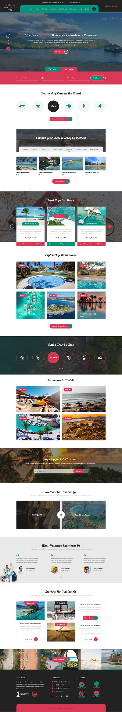 Buy Beach Resort WordPress Theme Stunning Resort Business Sites beach resort wordpress theme