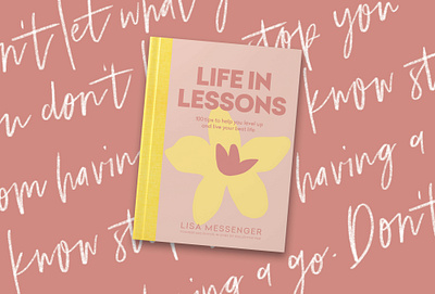 Life In Lessons Book 2d illustration adobe adobe indesign book cover book design custom publishing design design and layout digital assets graphic design graphics hand drawing handwriting illustration procreate publishing