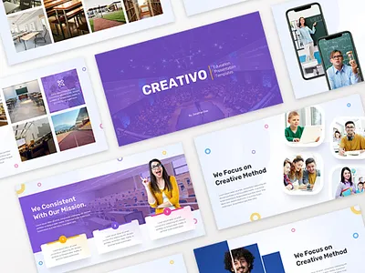 Creativo – Education Presentation Template branding creative graphic design layout powerpoint presentation presentation design ui uiux