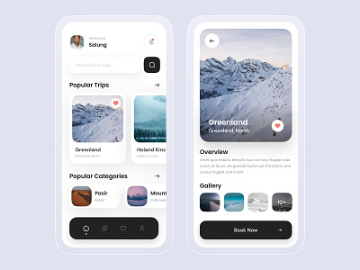 Travel App app app design destination minimalist mobile mobile app ticket app tour tourism app travel traveling trip ui ui ux vacation