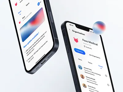 Foxo :: Medical Project 3d app clean gradient inspiration interface light medical minimal project ui ux