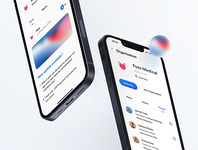 Foxo :: Medical Project 3d app clean gradient inspiration interface light medical minimal project ui ux