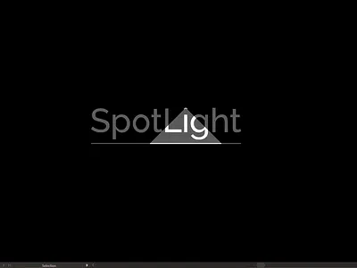 Spotlight icon logo minimal