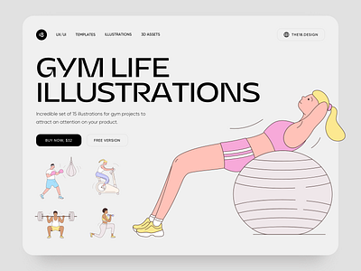 GYM LIFE Illustrations 18design bodybuilding cardio clean clean ui crossfit gym gym girl gym illustration gym people gym woman minimalism sport sport girl sport illustration sport people sports ui uidesign workout