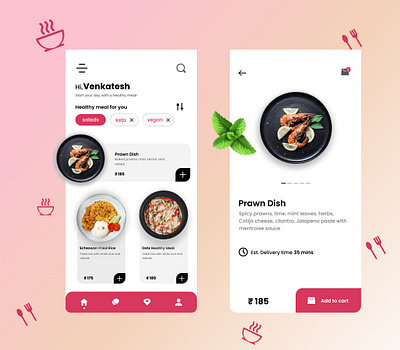 Food Fam Mobile Application design figma food foodapp magenta mobileapp typography ui user research ux uxdesigner