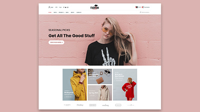 Fashion online shop design ui ux website