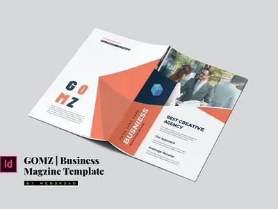 Gomz | Business Magazine Template By Websroad adevertising background book branding brandset brochure business consultancy corporate cover design fashion illustration isolated logo magazine services template
