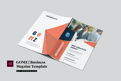 Gomz | Business Magazine Template By Websroad adevertising background book branding brandset brochure business consultancy corporate cover design fashion illustration isolated logo magazine services template