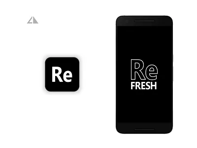 ReFRESH - app app branding chewing gum design flat geometry icon logo minimal refresh vector