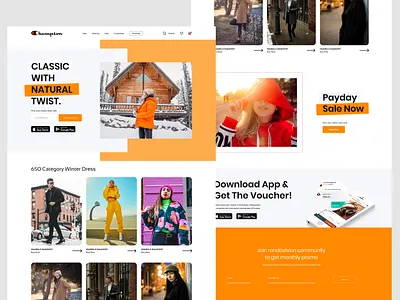 E-commerce Website Header Exploration #29 apparel clothing brand clothingline ecommerce web design homepage fashion mockup fashionblogger homepage landing page website mockup online shop outfits streetwear clothingline style uiux web design website website design