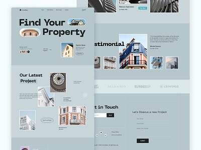 Real Estate Landing Page agency apartment architecture building home home page house landing page property real estate real estate agency real estate website realestate residence ui ux web web design website website design
