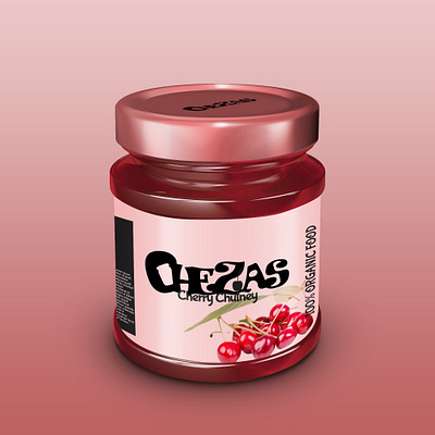 CheZas Cherry Chutney branding design graphic design icon illustration logo typography vector