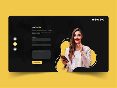 Contact Form branding contact from contact me contact page contact us get in tuch graphic design ui uiux ux web design