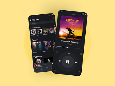 Music Streaming Service design ios music music streaming player songs subscription ui ux