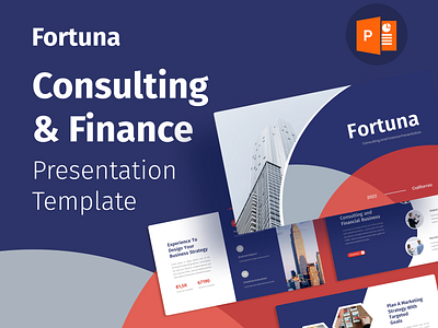 Fortuna – Consulting & Finance PowerPoint Template business company company profile consulting creative creative agency custom production design finance fortuna graphic design illustration infographic portfolio powerpoint powerpoint template presentation