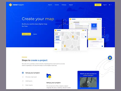 NAXA Mapper adobe xd gis home page landing page map mockup ui uidesign uiux uxdesign web ui webdesign website