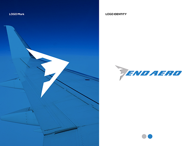 End Aero - Logo Design aeroplane airplane aryanthakur aviation boeing branding concept design end aero flight identity inspiration mark minimal negative space plane transportation vector wings