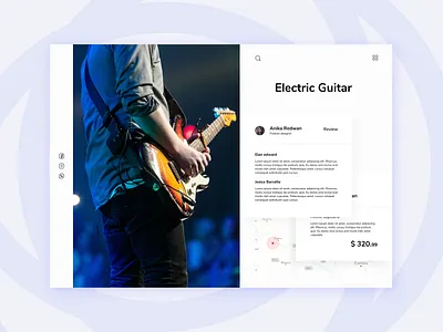 guitar buying app 3d animation branding design graphic design illustration illustrator logo minimal motion graphics ui ux vector