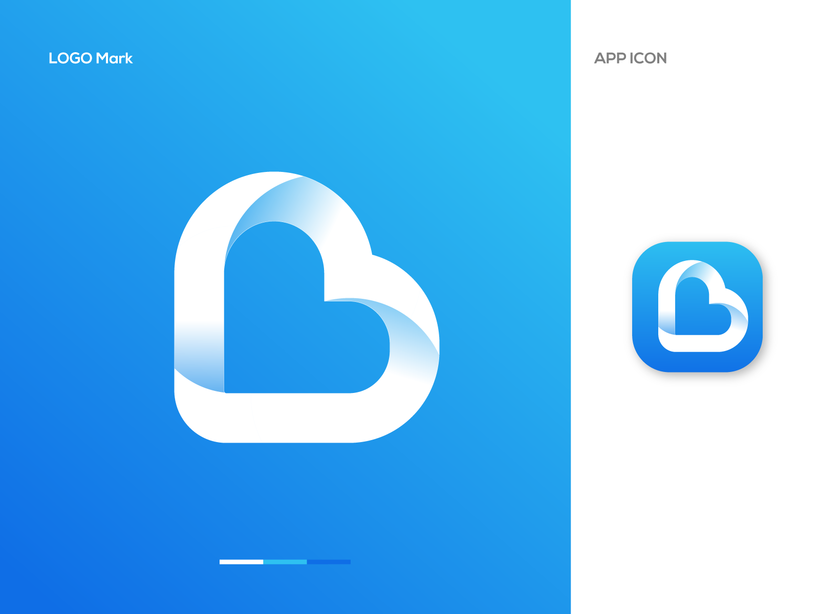 Letter B + Heart 💙 By Aryan Thakur - Logo Designer On Dribbble