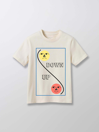 'DOWN/UP' T-SHIRT MOCK-UP branding design graphic design mockup print printdesign printing t shirt