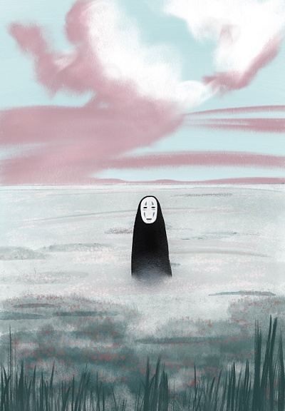 The No-face digitalillustration illustration