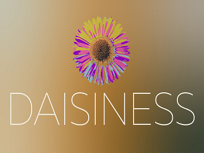 DAISINESS logo design brand brand identity branding brandlogo cosmetic daisy design designer flower graphic design gray green illustration logo logos perfume photoshop illustrator pink vector white