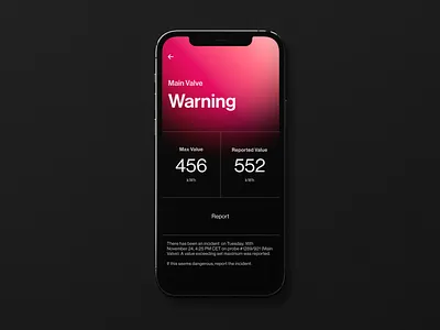 Error Screen - MPWiK app brutalist danger dark mode error gradient grid grotesk minimalist mobile mobile app simple swiss typography ui user experience user interface ux ux design warning