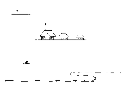 Sounds of "Hai la Saivan" animation hai la saivan house houses illustration line animation line illustration