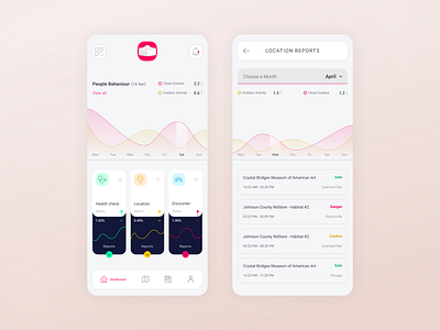 Mask App app app design covid covid 19 health interface mask minimal ui ux