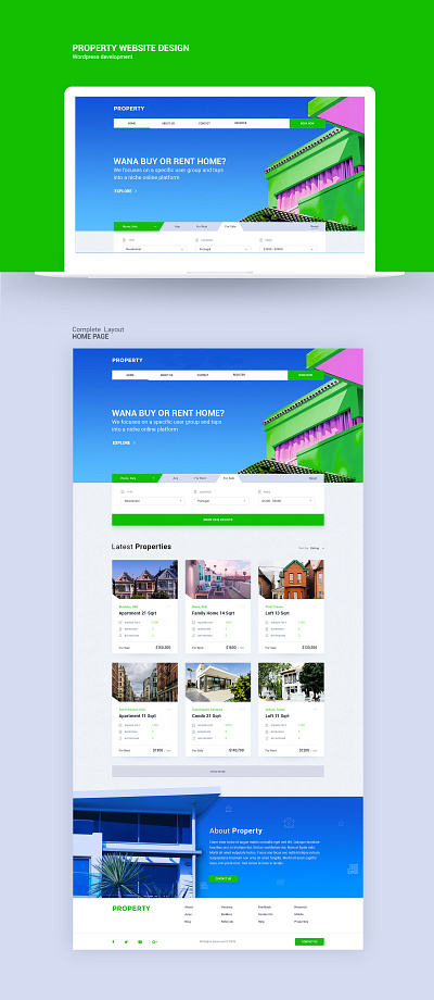 Realestate - Property Listing Website property website realestate uiux website website design