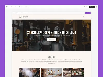 BaseKit Sitebuilder UI refresh bristol minimal ui ux web web app website