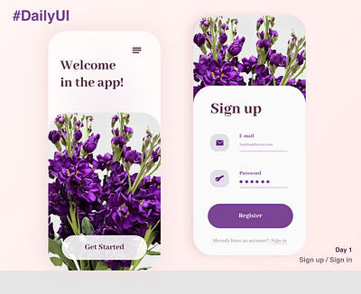 :: 001 daily ui dailyuichallenge design illustration minimal ui