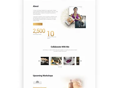 Motivational, Meditation Coach Website branding grooming life changing motivational personal coach ui design website development