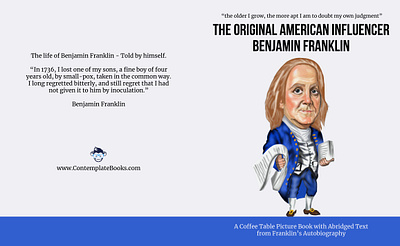 Benjamin franklin book cover book cover book cover art book cover design booklet books branding design illustration