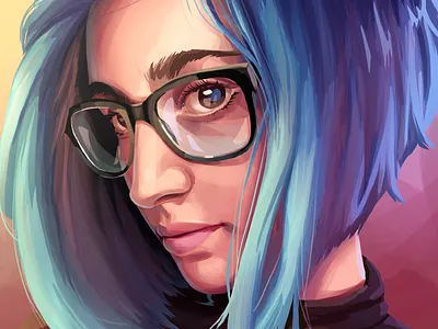 Portrait character design digital painting draw drawing illustration portrait procreate